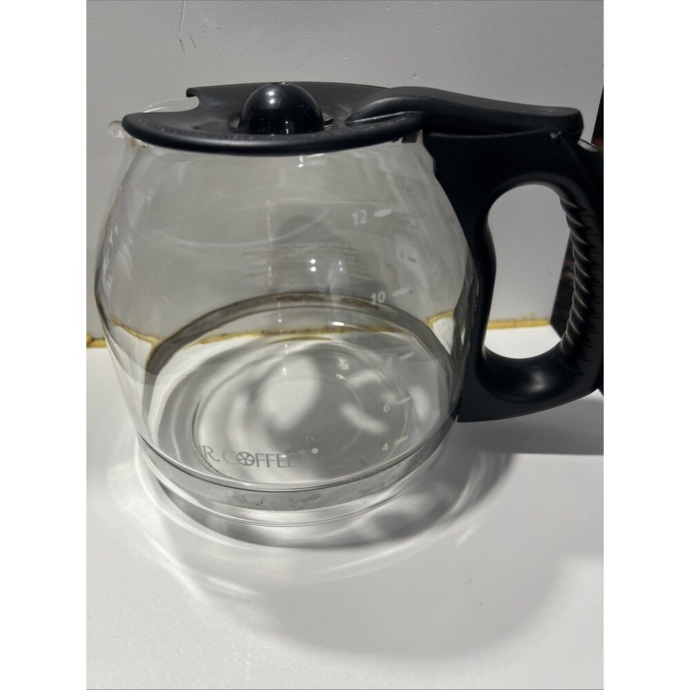 Mr. Coffee︱ 12 Cup ︱Replacement ︱Glass ︱Carafe ︱Black Coffee Pot